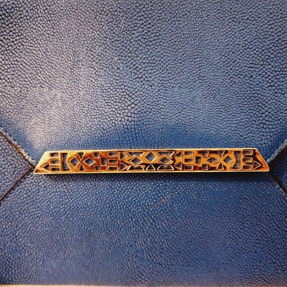 Stella & Dot Cobalt Blue Women's Envelope Wristlet Clutch - Picture 8 of 8
